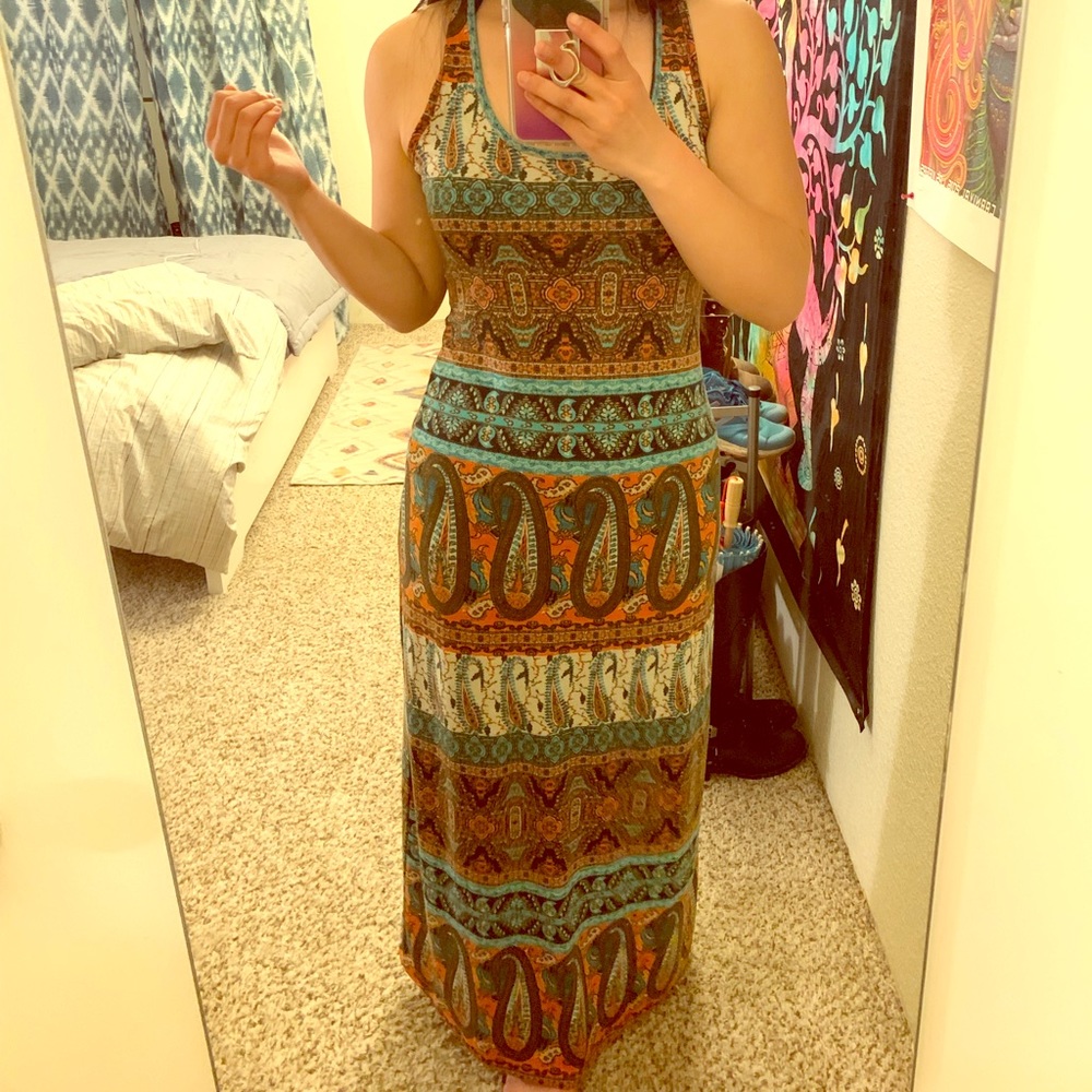 Printed maxi dress